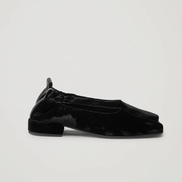 COS Black Velvet Women's Shoes - Picture 2 of 12